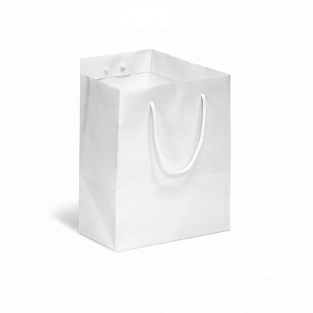 Sicily Bags Pechino shopper carta kraft 26x25x32 100 pezzi manici cotone