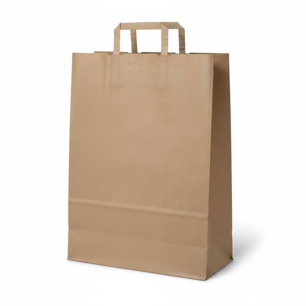 Sicily Bags Madrid shopper carta avana 26x11x38 riciclata
