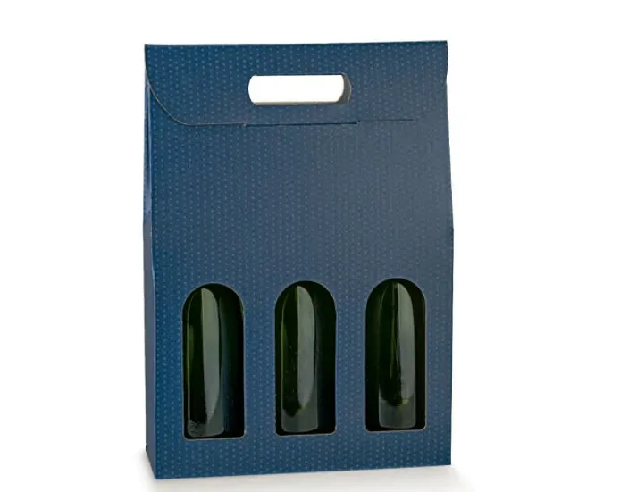 Sicily Bags Enoteca scatola 3 bottiglie 270x90x385 30 pz cartoncino
