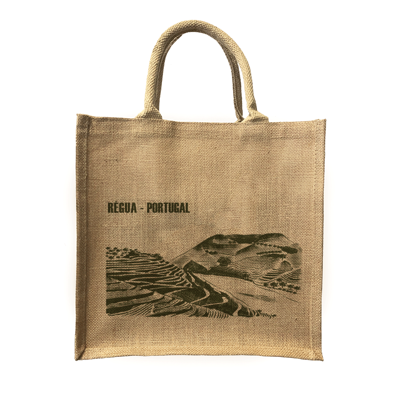Jorlop Juta Illustrati Régua sacco juta illustrato naturale