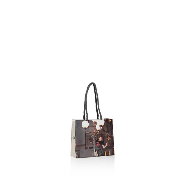 GPS Bags Lussuosa Eda shopper carta maniglia incollata
