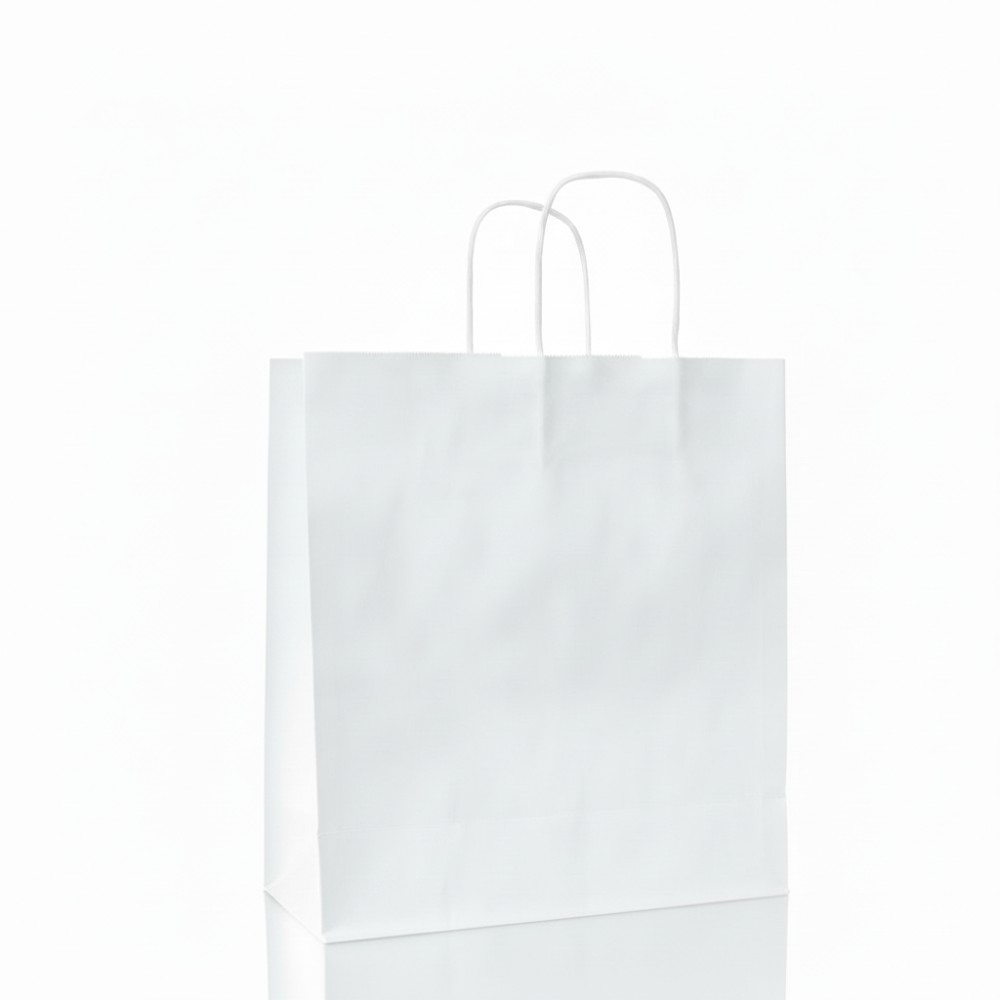Sicily Bags Parigi Shopper Carta Kraft Manici Ritorti
