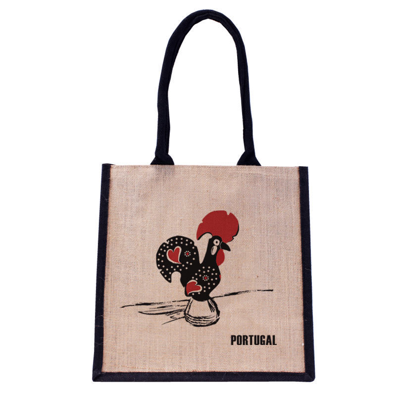 Jorlop Sacos de Juta Ilustrados sacco juta Galo de Barcelos