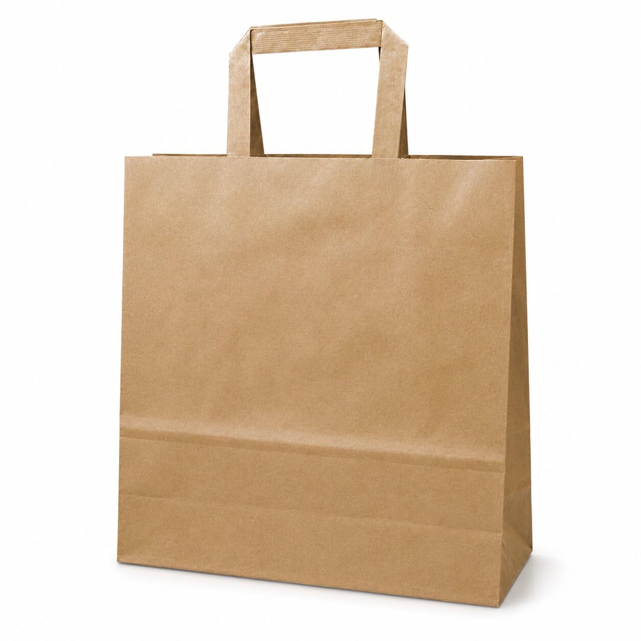 Ecocart Manico a Piattina Neutra 26+13x33 shopper avana 50 pz