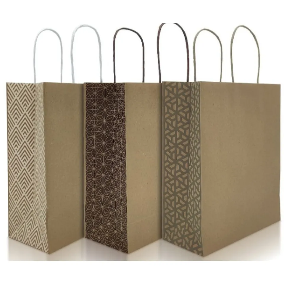 Sicily Bags Tirana Shopper Carta 22x10x27 200pz Avana
