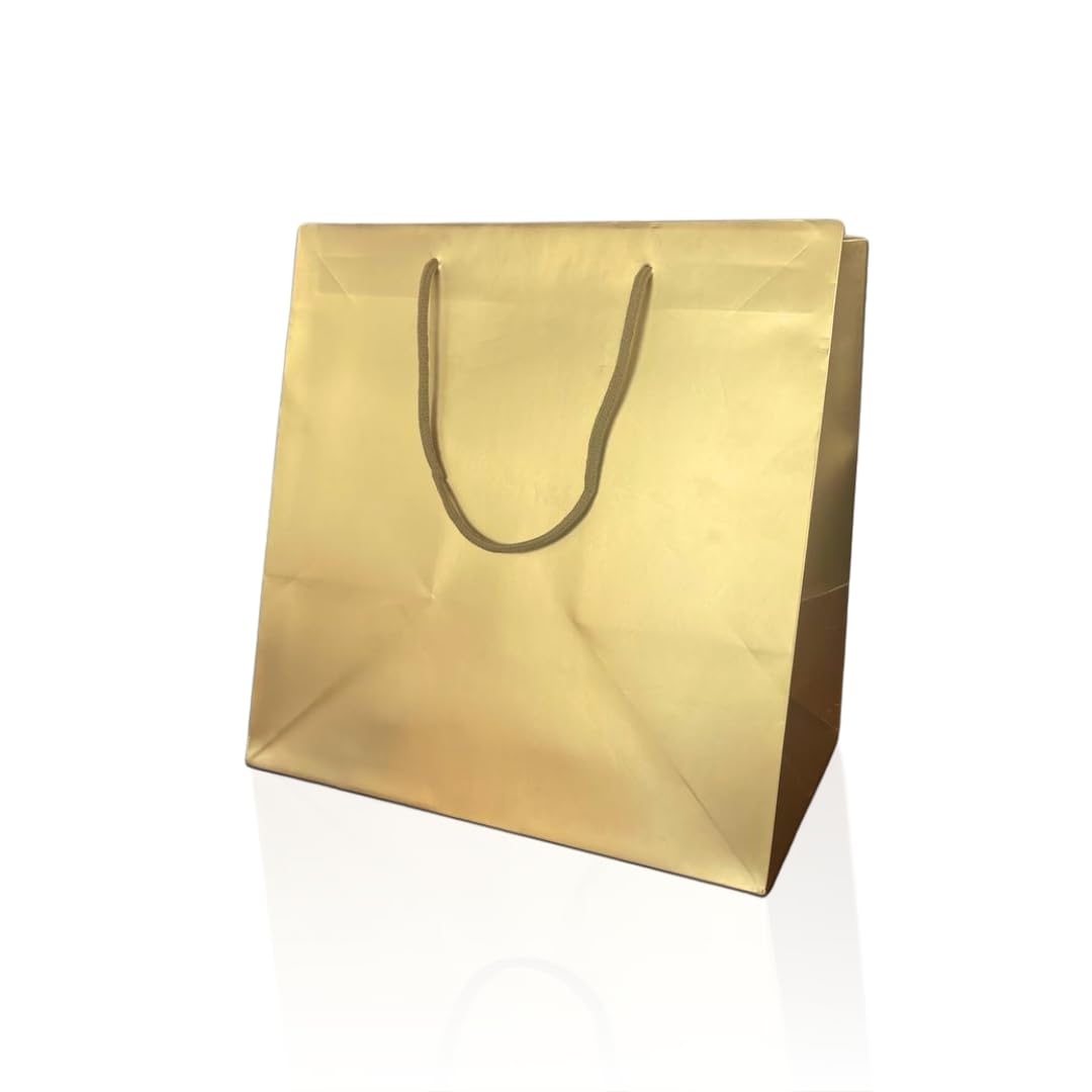 Ecocart Porta Box Panettone 33+24x33 shopper oro 10 pezzi