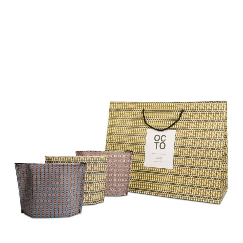 GPS Bags Lussuosa Pochette bustina carta cucita cotone