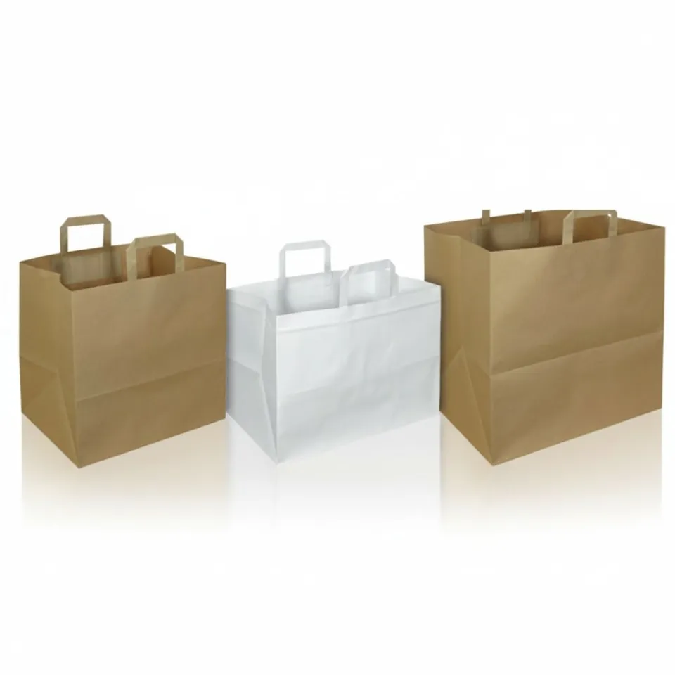 Sicily Bags Tokio shopper carta kraft avana 32x24x30 225 pz manici