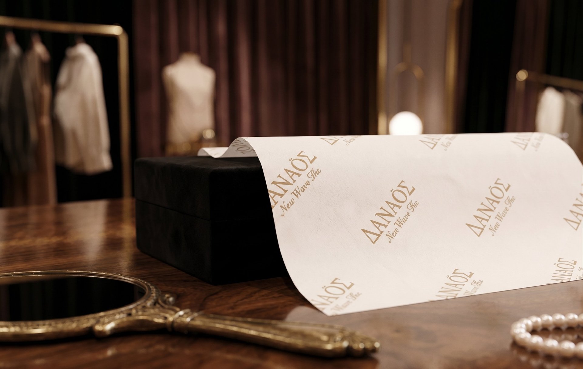 Topalis Carta Velina Tissue Personalizzata Fogli Uso Boutique