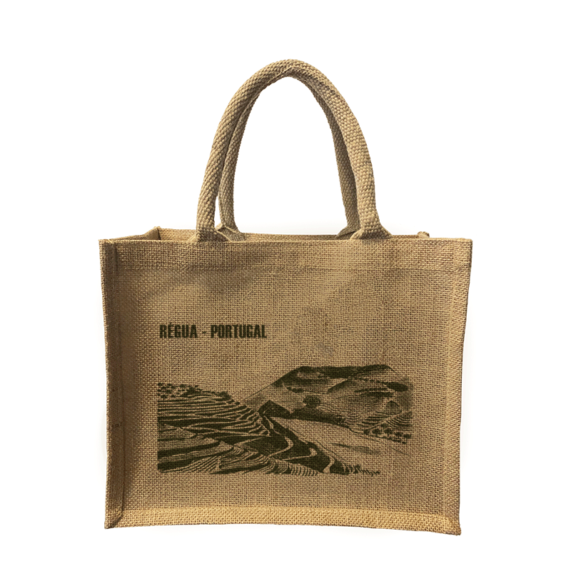 Jorlop Juta Illustrati Régua sacco juta illustrato naturale