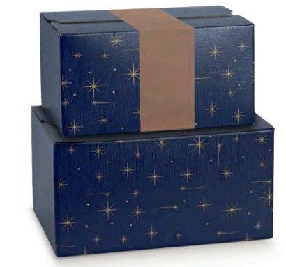 Sicily Bags Luna scatola regalo cartoncino 30 pz natalizia