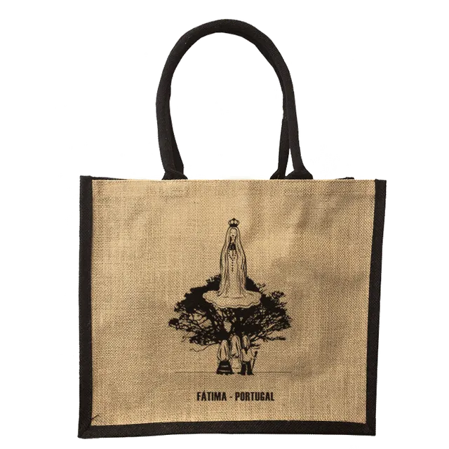 Jorlop Sacos Juta Ilustrados Fátima shopper juta biodegradabile riuso