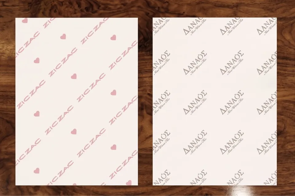 Topalis Carta Velina Tissue Personalizzata Fogli Uso Boutique