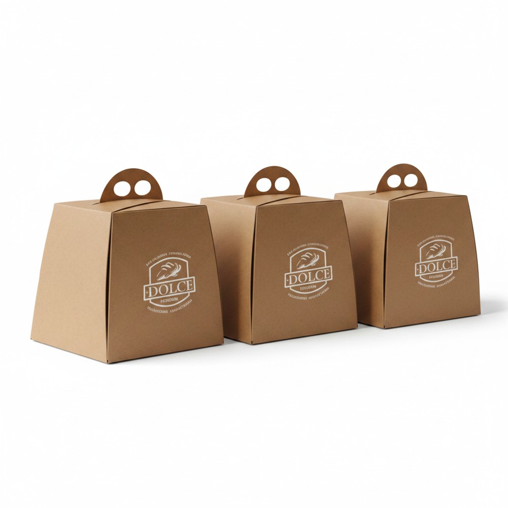 Sicily Bags Campana Ecolife Scatola Torte naturale 50 pz