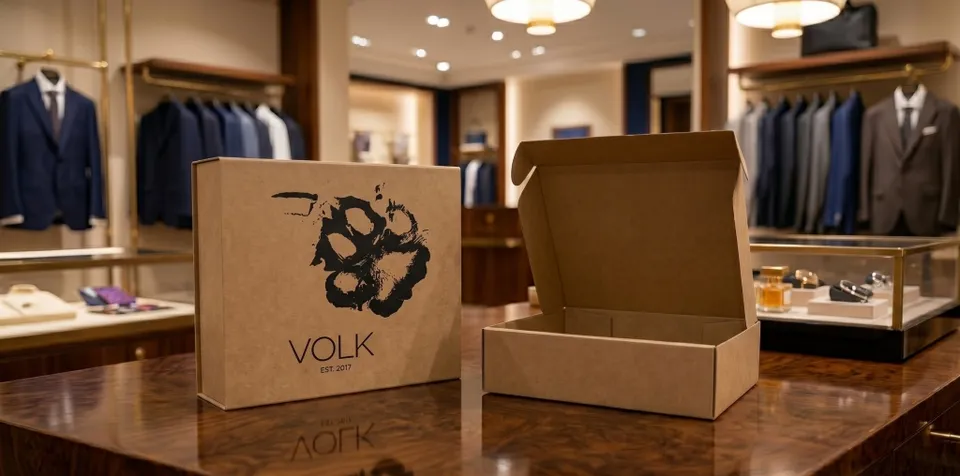 Topalis E-shop Scatola Ecommerce Personalizzata Avana