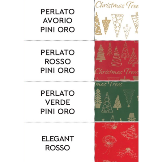 Sicily Bags Festività rotoli carta regalo natalizia negozio