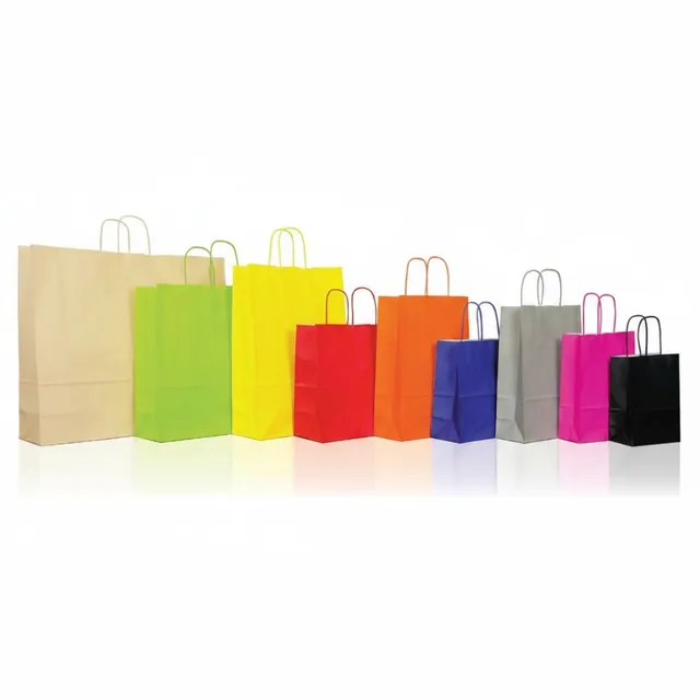 Sicily Bags Spring Shopper Kraft Bianco 32x13x28 250pz