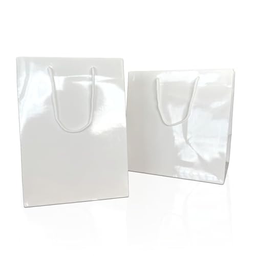 Ecocart Porta Box Panettone 26+25x36 shopper bianca 10 pz