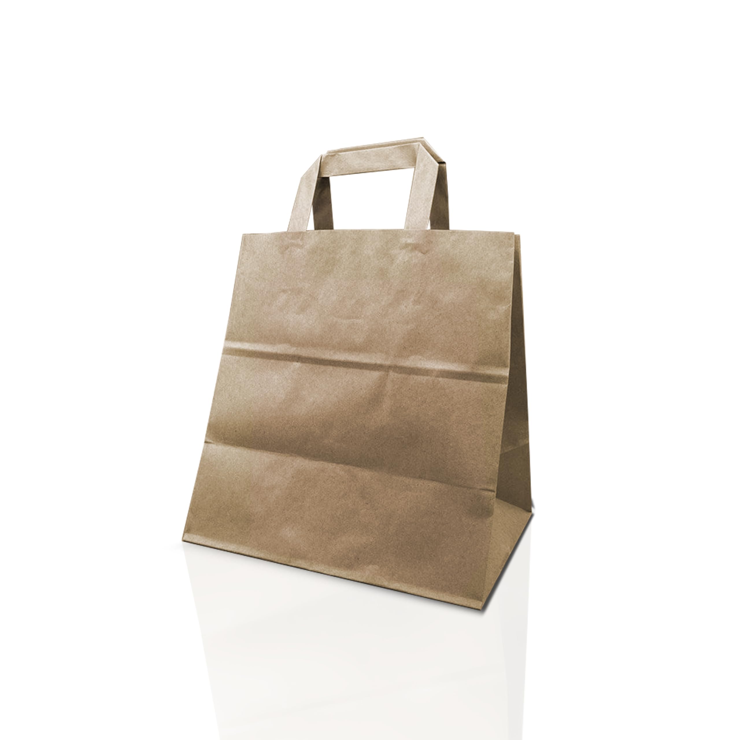 Ecocart Take Away 32+20x22 shopper bianca 50 pezzi