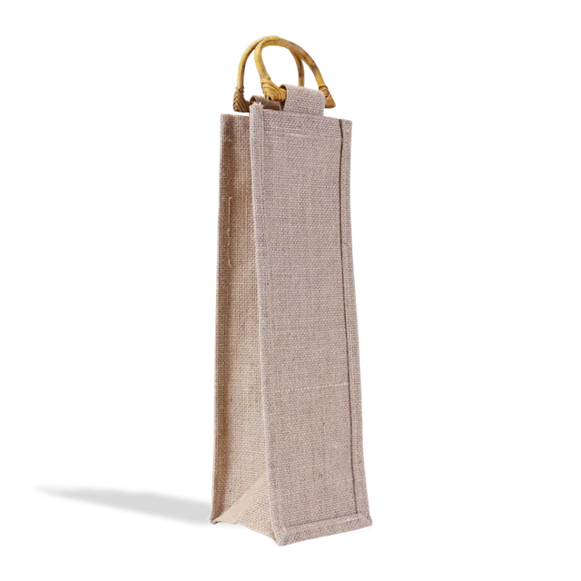JORLOP Juta borsa portabottiglie verticale naturale resistente