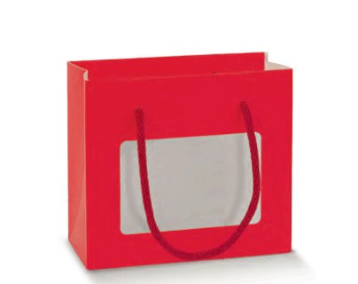 Sicily Bags Shopperbox Scatola Finestra PLA Cordini 200 pz