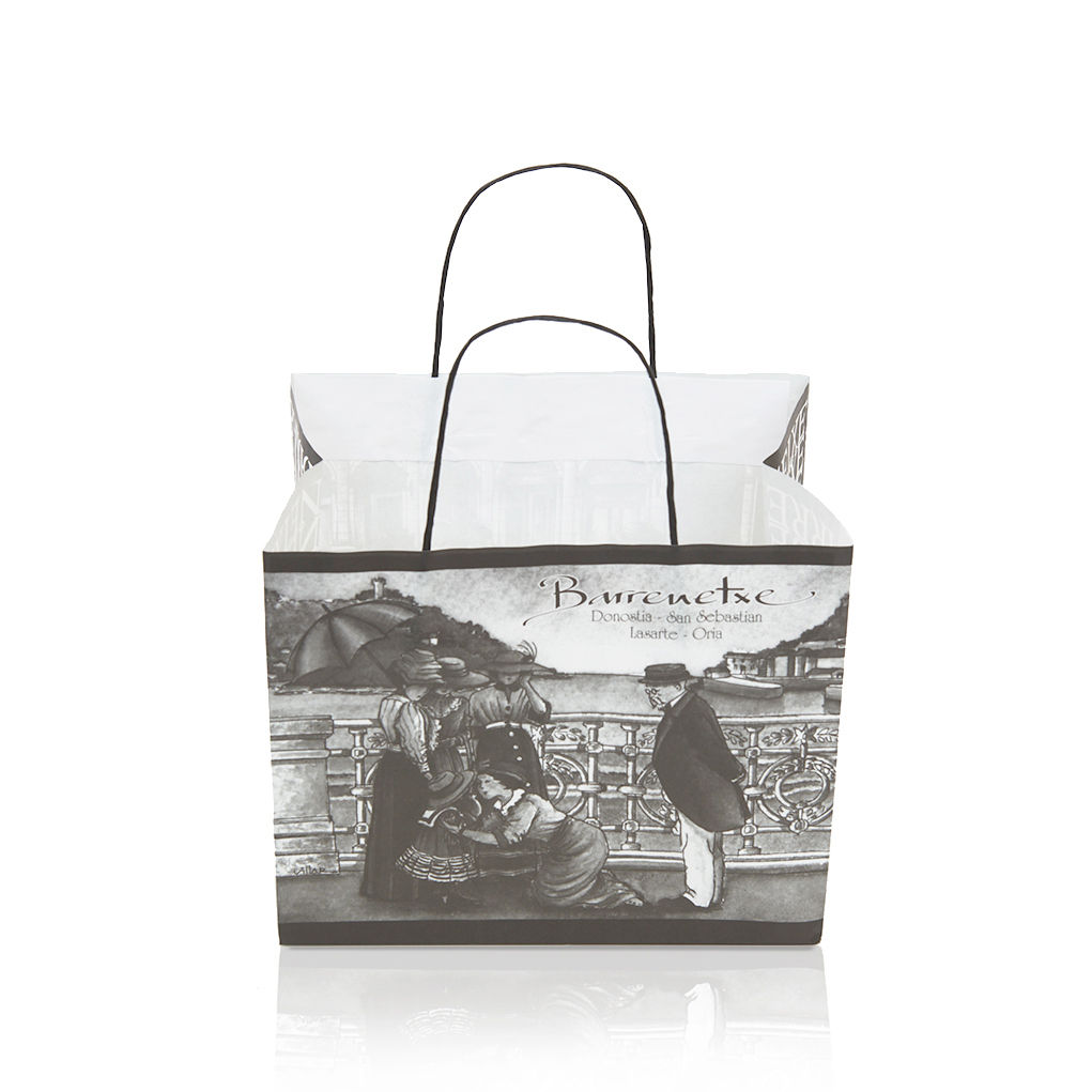 GPS Bags Basica Japa shopper carta fatto a mano fondo quadro