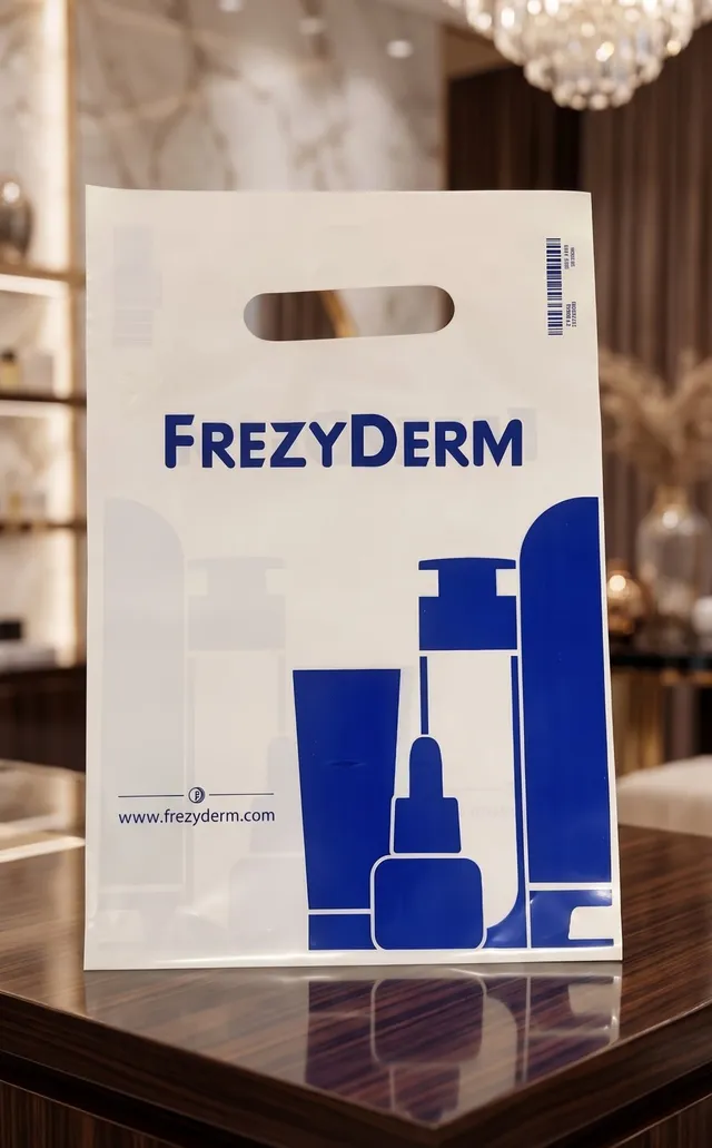 Topalis Busta Plastica Manico Fustellato Boutique LDPE Riutilizzabile