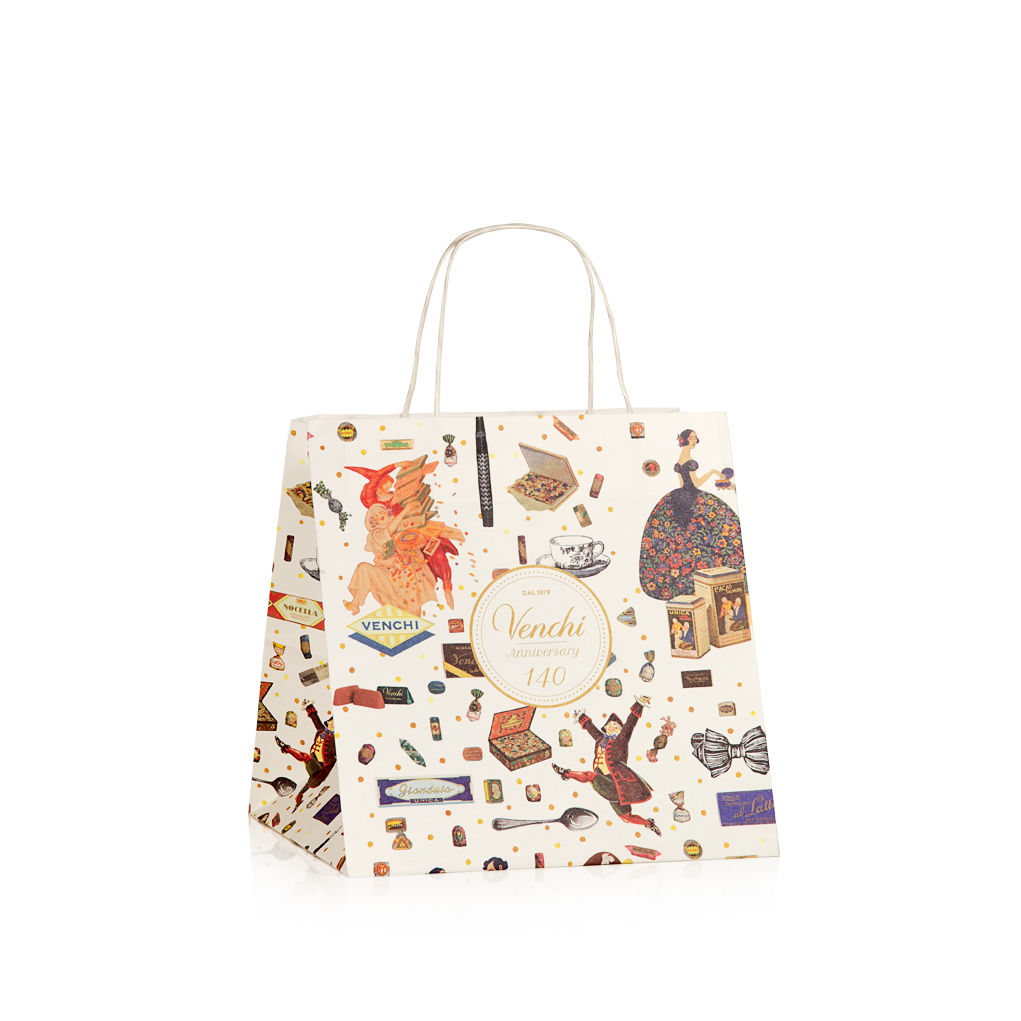 GPS Bags Basica Japa shopper carta fondo quadro manici ritorti