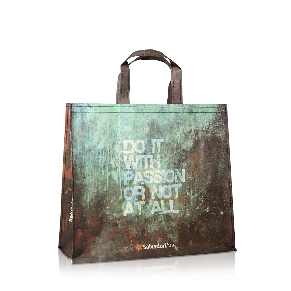 GPS Bags Riutilizzabile Cucita Carta shopper cucita cotone