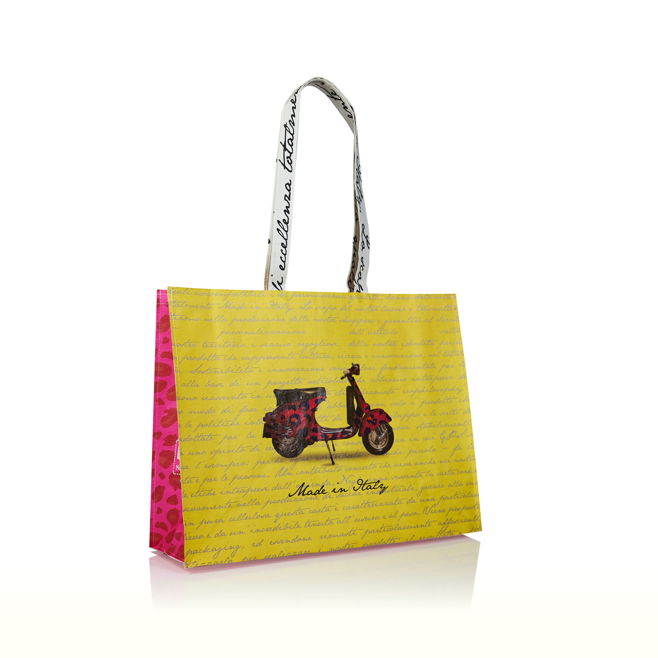 GPS Bags Cucita Carta Eco shopper carta manici corti