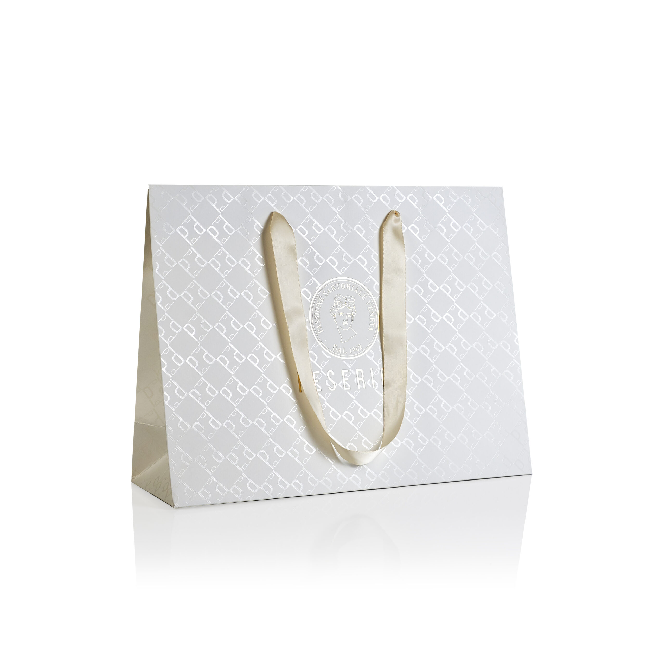 GPS Bags Lussuosa Handmade Carrier Bag shopper fondo quadro