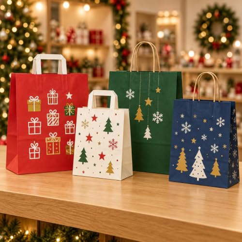 Ecocart Christmas Shopper Carta 22x12x29 Albero 50pz Cordino