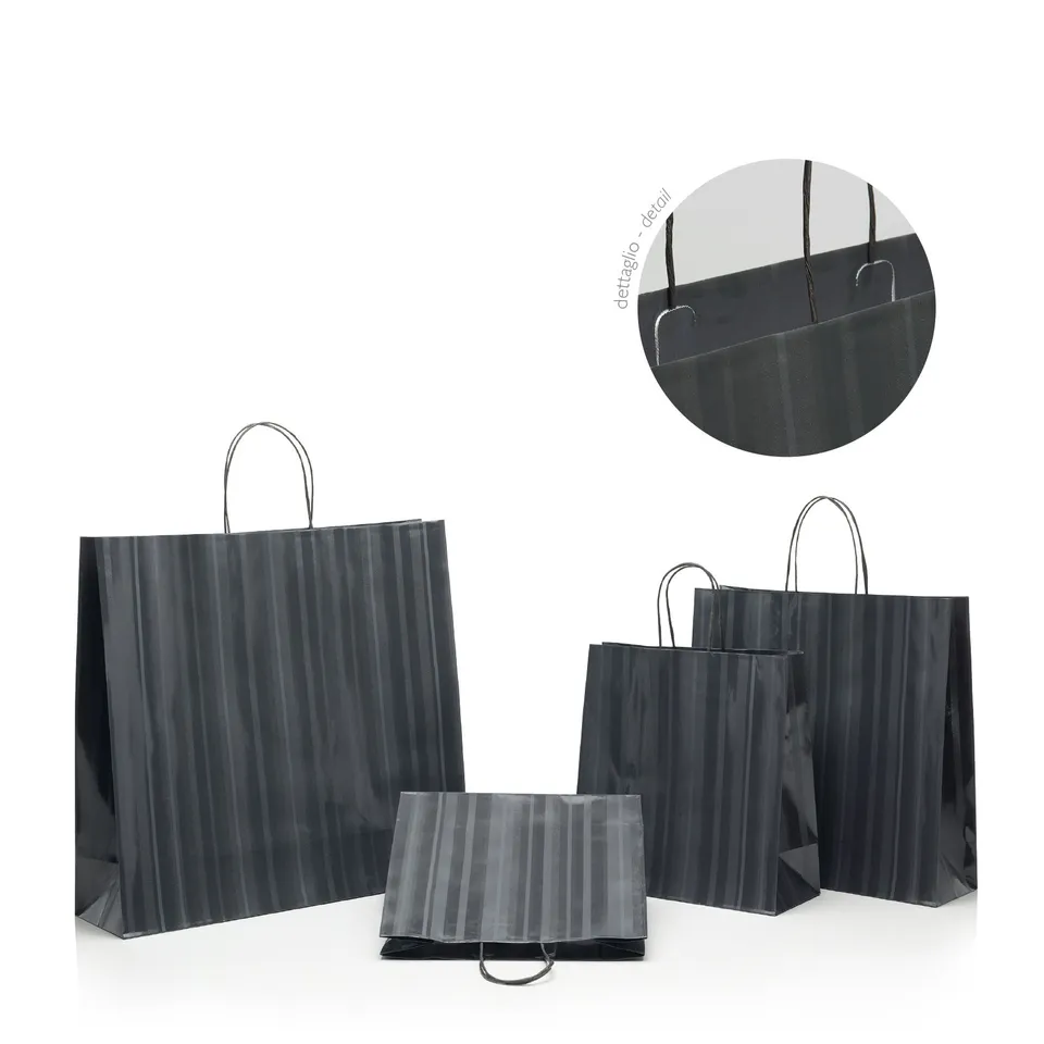 GPS Bags Mod. 90 Multirighe shopper carta fondo quadro