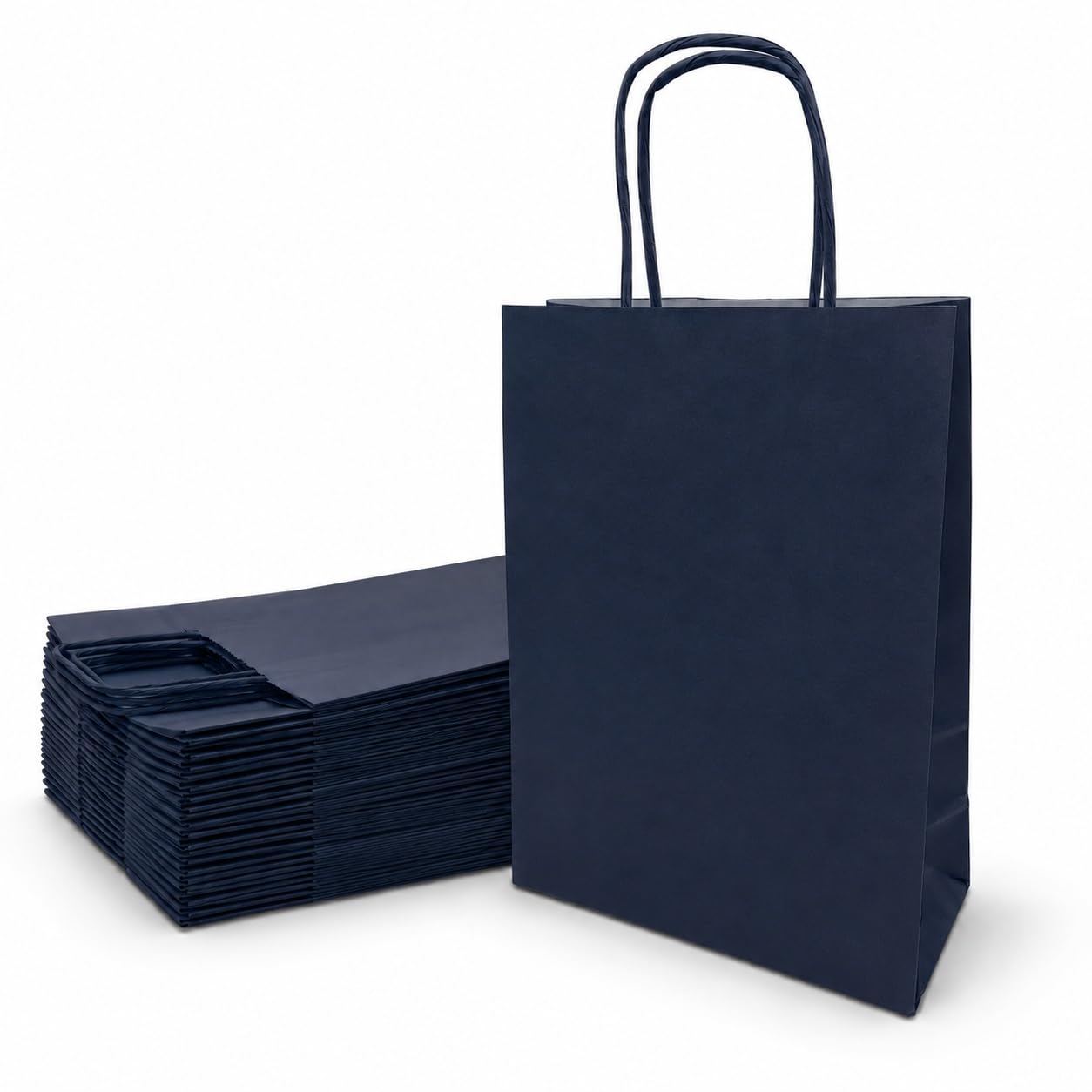 Ecocart Manico a Cordino Neutro 23+11x29 shopper nero 50 pz