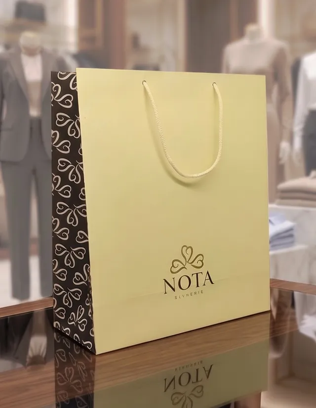 Topalis Borse Carta Lusso Fatte a Mano Stampa Logo Boutique