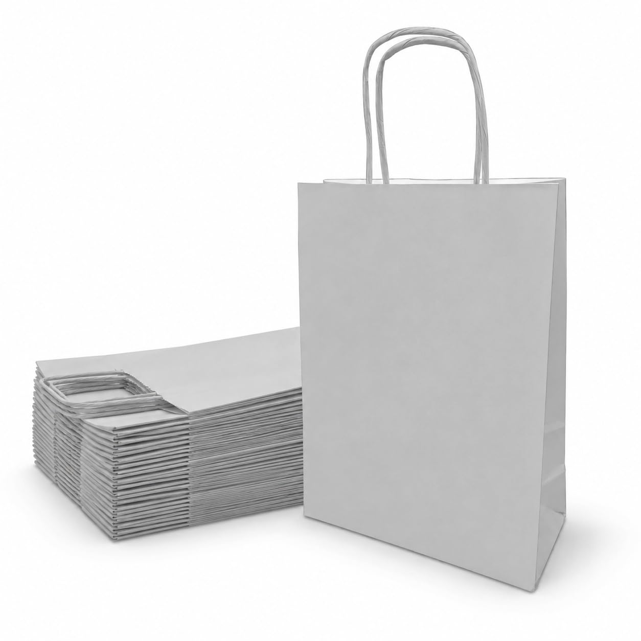 Ecocart Manico a Cordino Neutro 23+11x29 shopper nero 50 pz