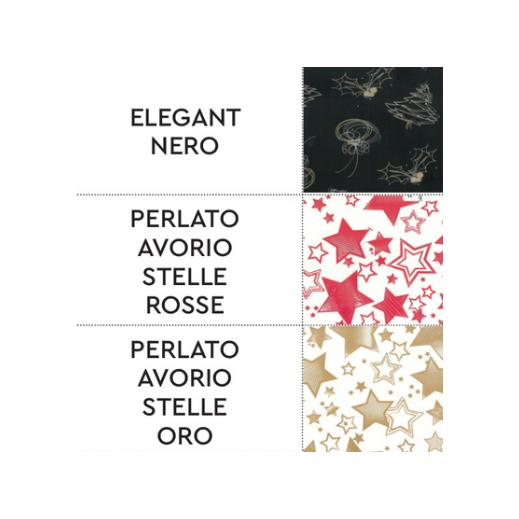 Sicily Bags Festività rotoli carta regalo natalizia negozio