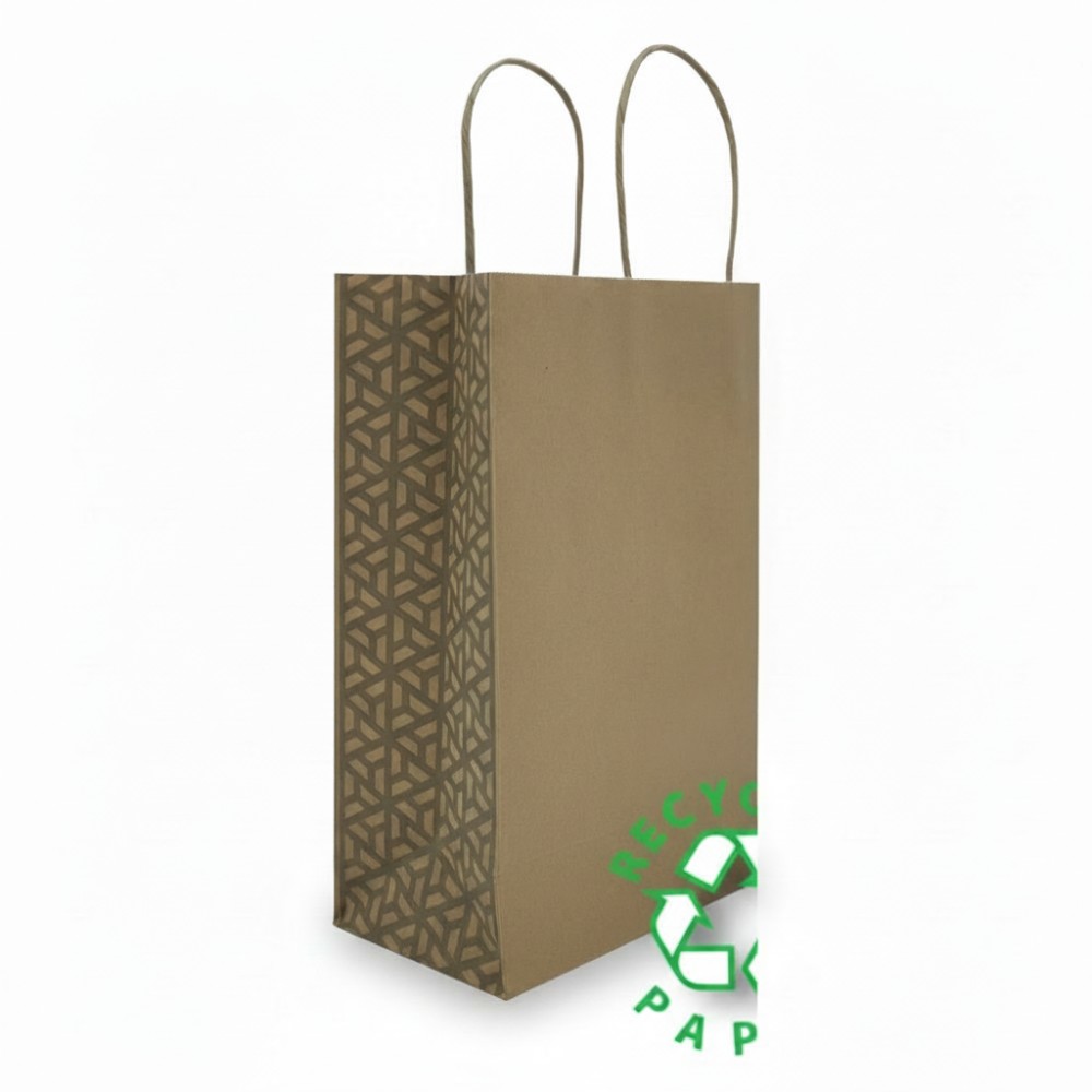 Sicily Bags Tirana Shopper Carta 22x10x27 200pz Avana