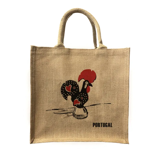 Jorlop Sacos de Juta Ilustrados sacco juta Galo de Barcelos