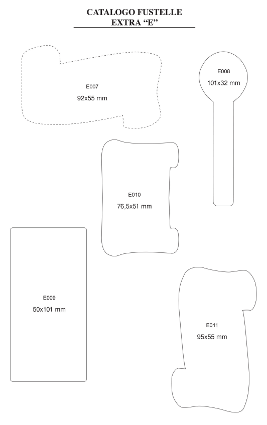 Sicily Bags Etichette Adesive Serie E Carta 1000 Pz E007