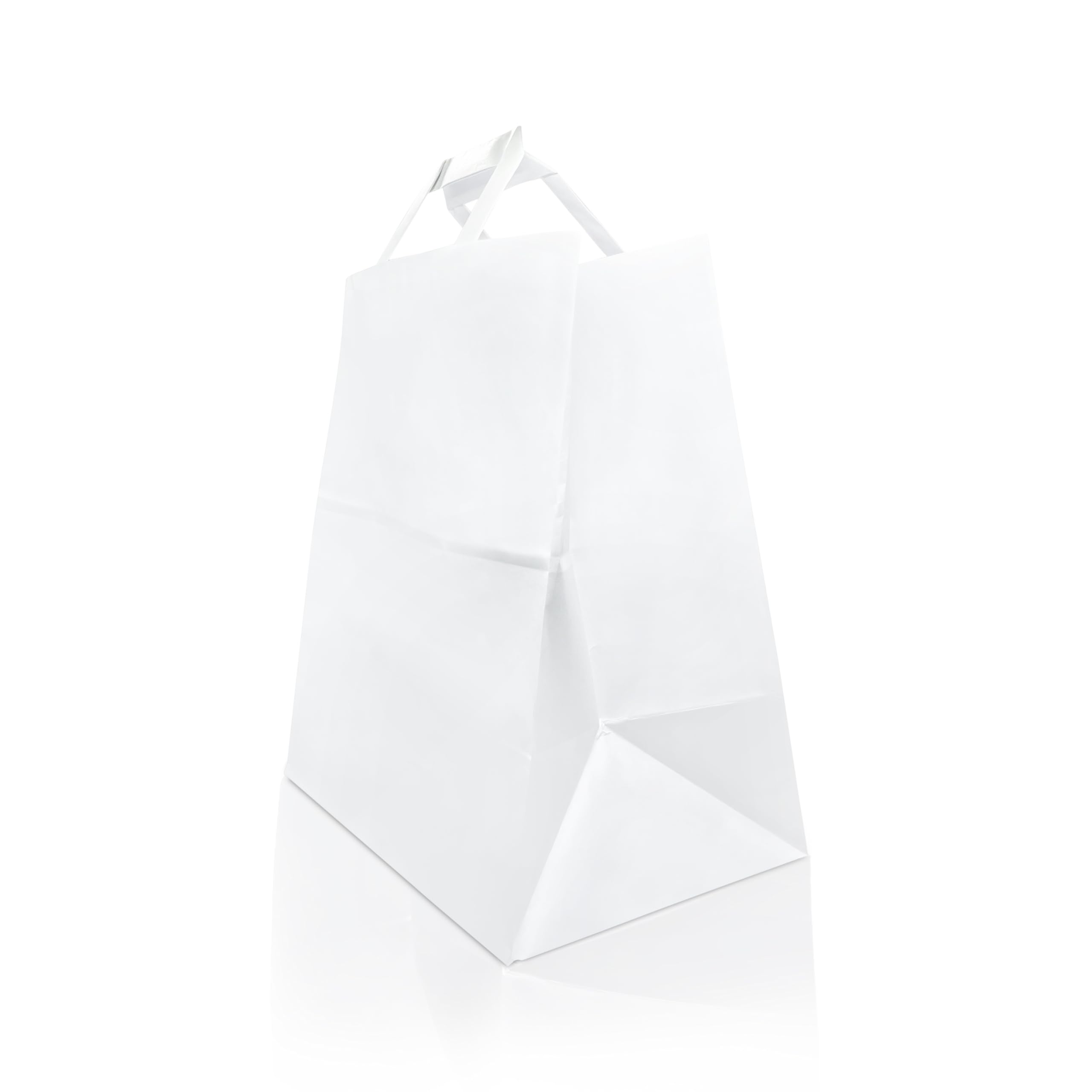 Ecocart Take Away 32+20x22 shopper bianca 50 pezzi