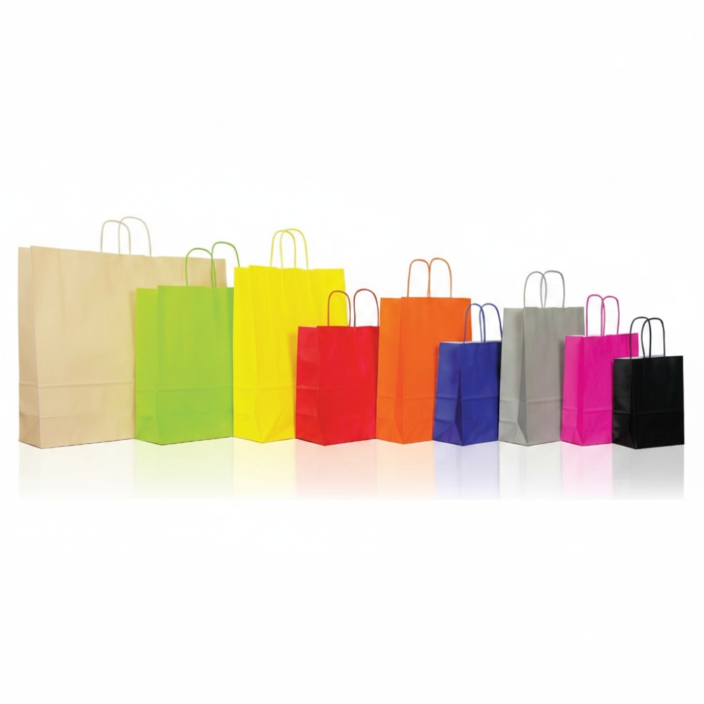 Sicily Bags Spring Shopper Kraft Bianco 32x13x28 250pz