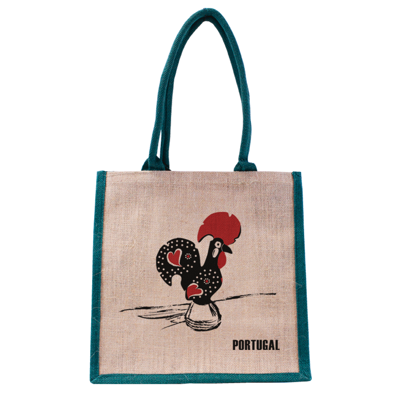 Jorlop Sacos de Juta Ilustrados sacco juta Galo de Barcelos