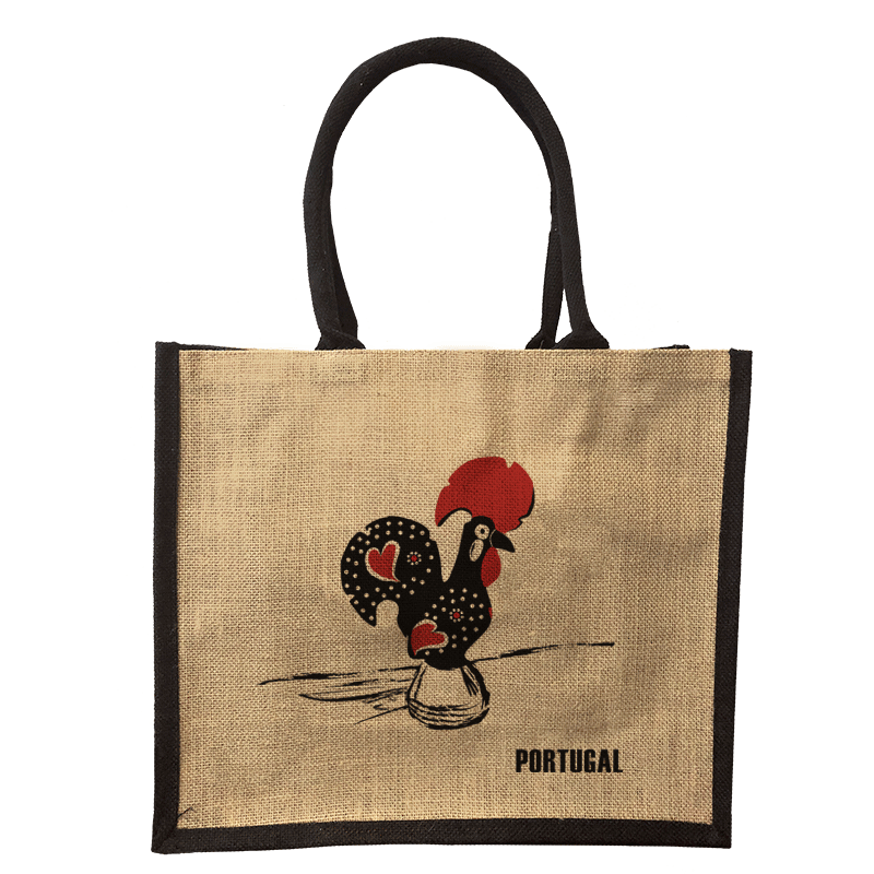 Jorlop Sacos de Juta Ilustrados sacco juta Galo de Barcelos