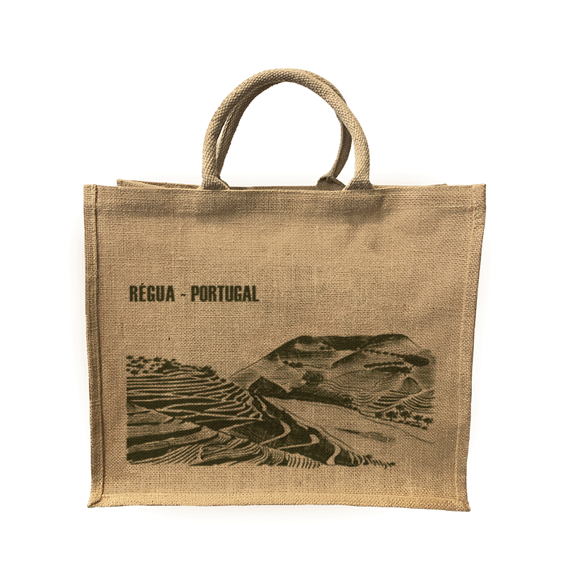 Jorlop Juta Illustrati Régua sacco juta illustrato naturale
