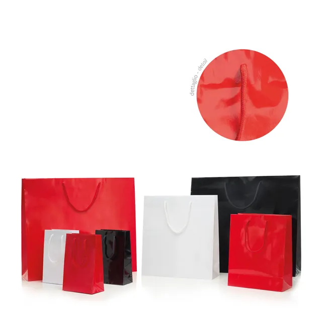 GPS Bags Generica Mod. 2 Red White Black shopper lucida