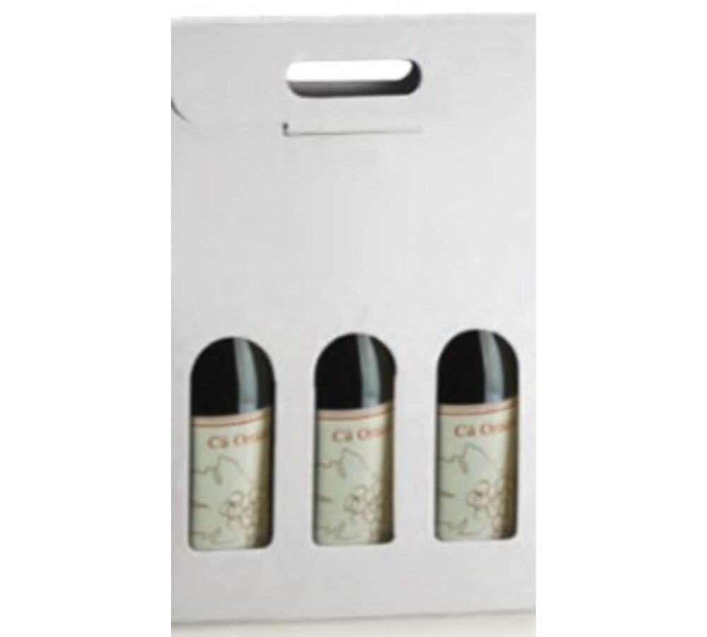 Sicily Bags Enoteca Scatola 3 Bottiglie 27x9x38,5 30 pz cartone
