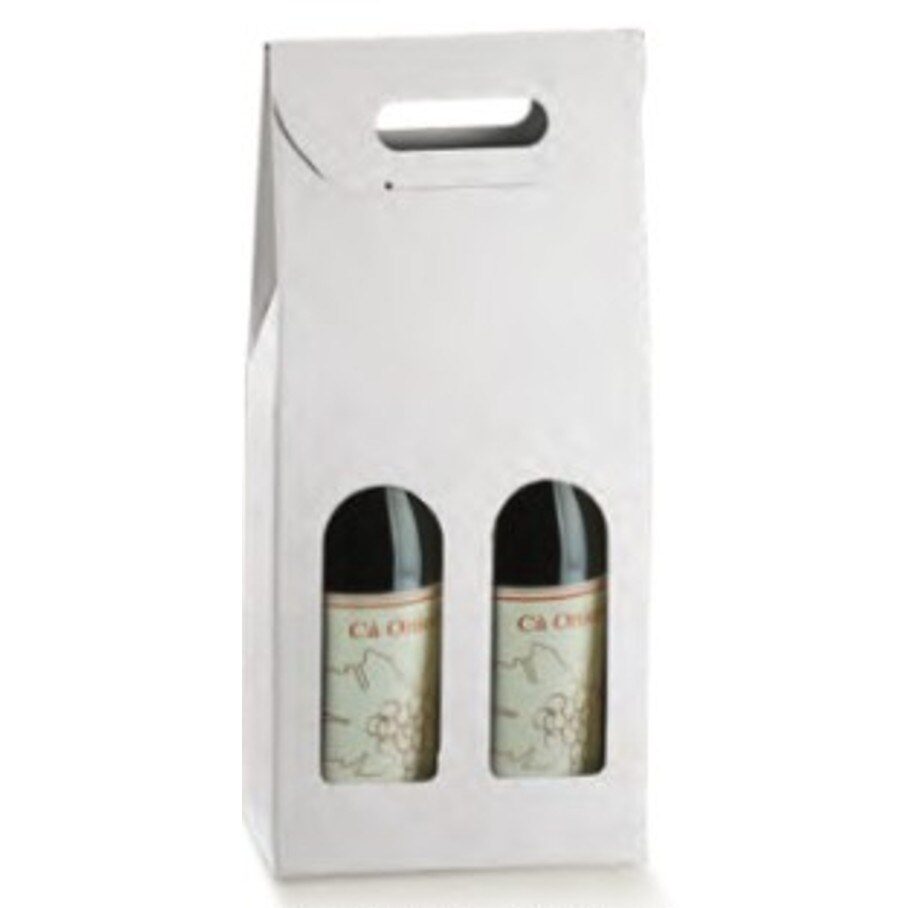 Sicily Bags Enoteca scatola 2 bottiglie 18x9x38 30 pz