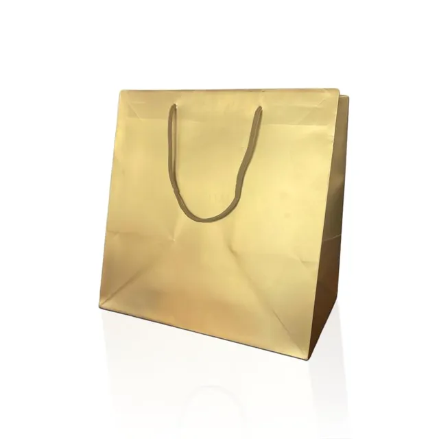 Ecocart Porta Box Panettone 33+24x33 shopper oro 10 pezzi