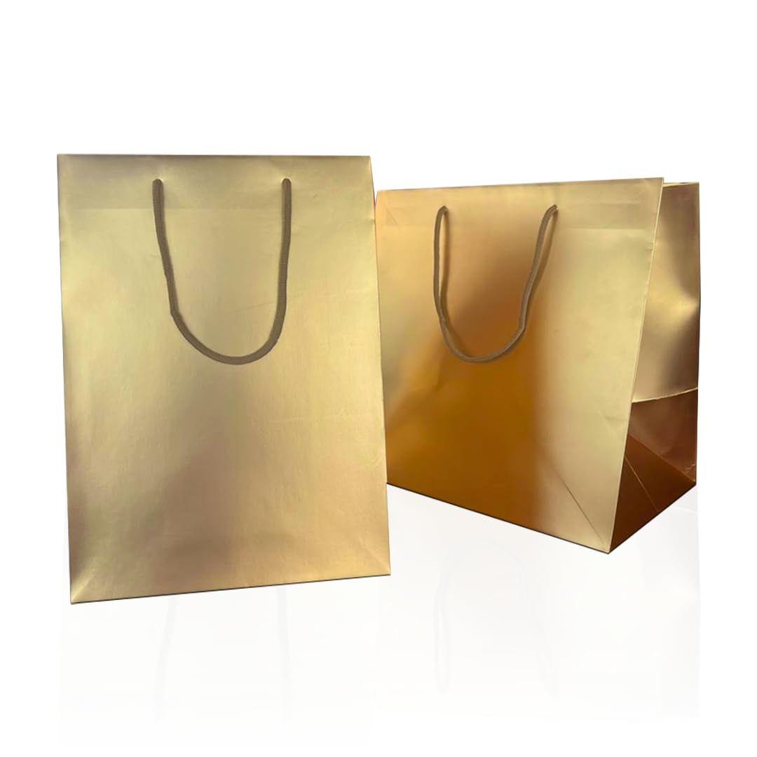 Ecocart Porta Box Panettone 33+24x33 shopper oro 10 pezzi